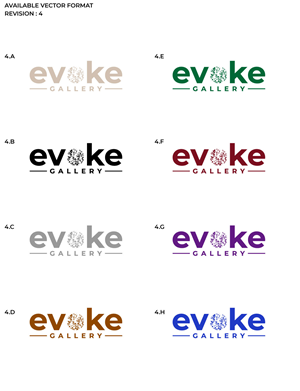 Logo Design by RS_Design for Evoke Art Gallery | Design: #28754355