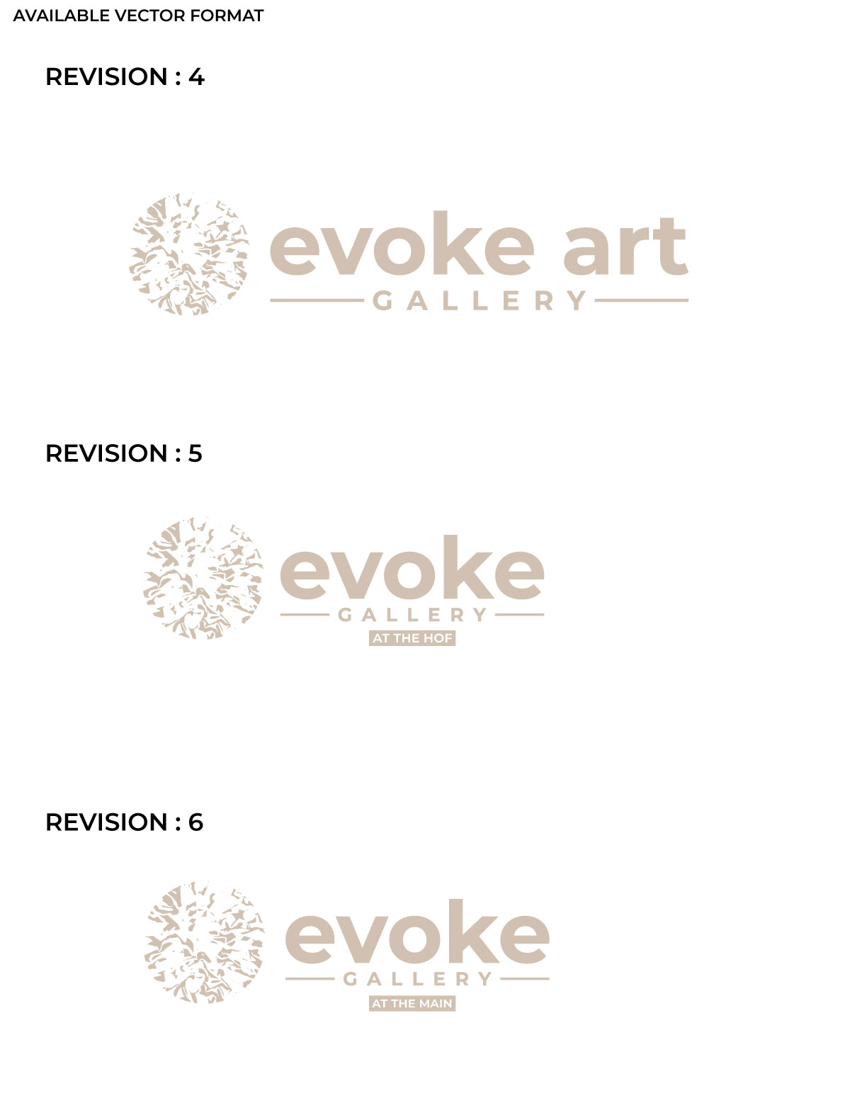 Logo Design by RS_Design for Evoke Art Gallery | Design #28756090