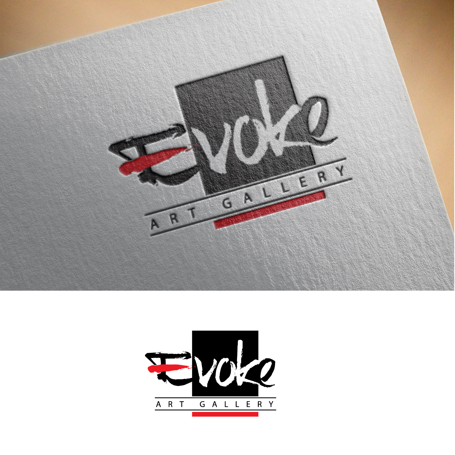 Diseño de Logo por GODDREAMCREATION para Evoke Art Gallery | Diseño #28770425