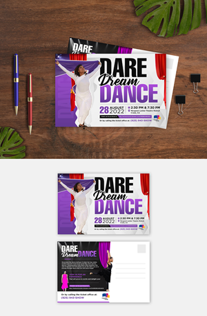 DARE DREAM DANCE | Postkarten-Design von debdesign