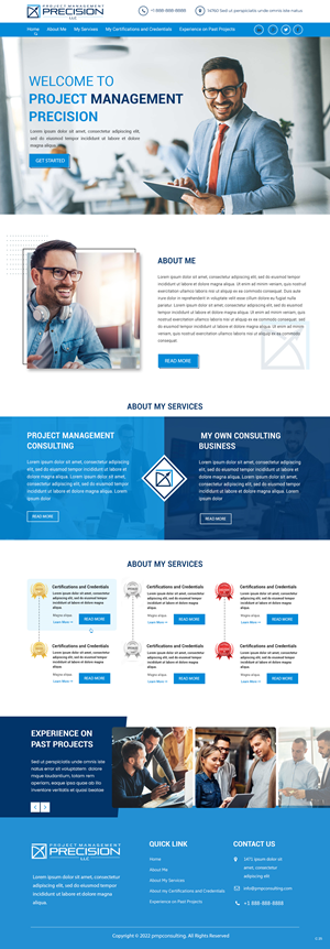 Website Design for a Project Management Consulting Business | Diseño Web por pb