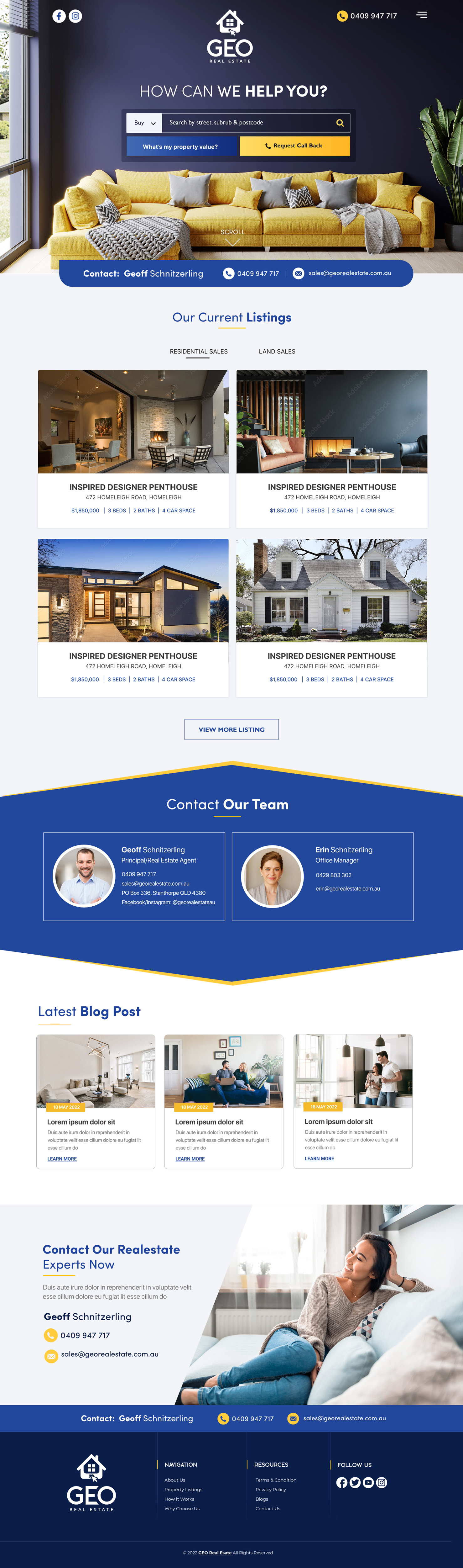 Web Design by Blue Sparrow for this project | Design #28754669