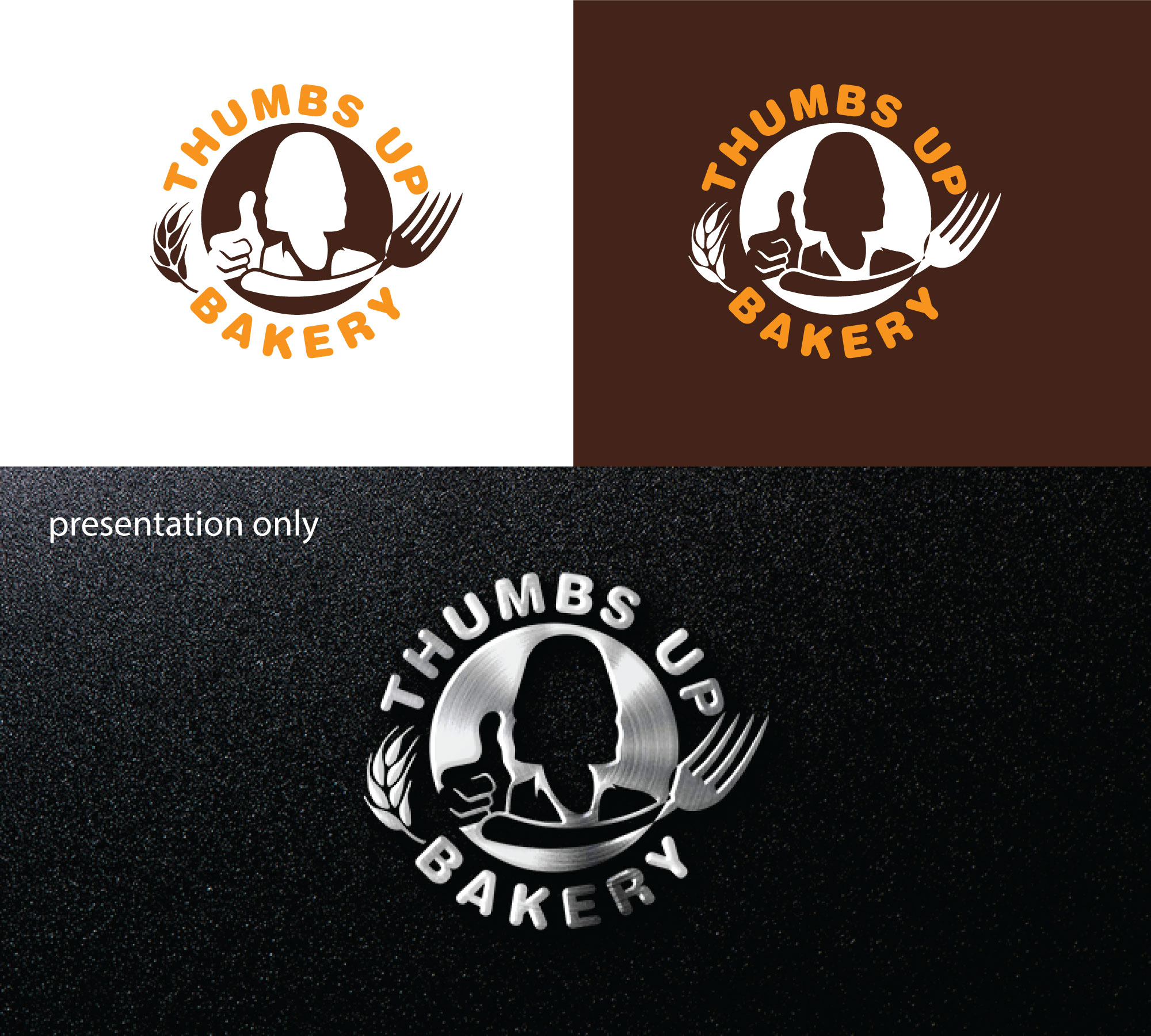 Diseño de Logo por RRR Design para Thumbs Up Bakery | Diseño #28758242