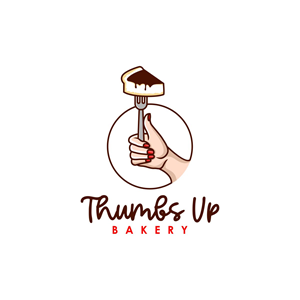 Thumbs Up Bakery | Logo Design by Logo of god