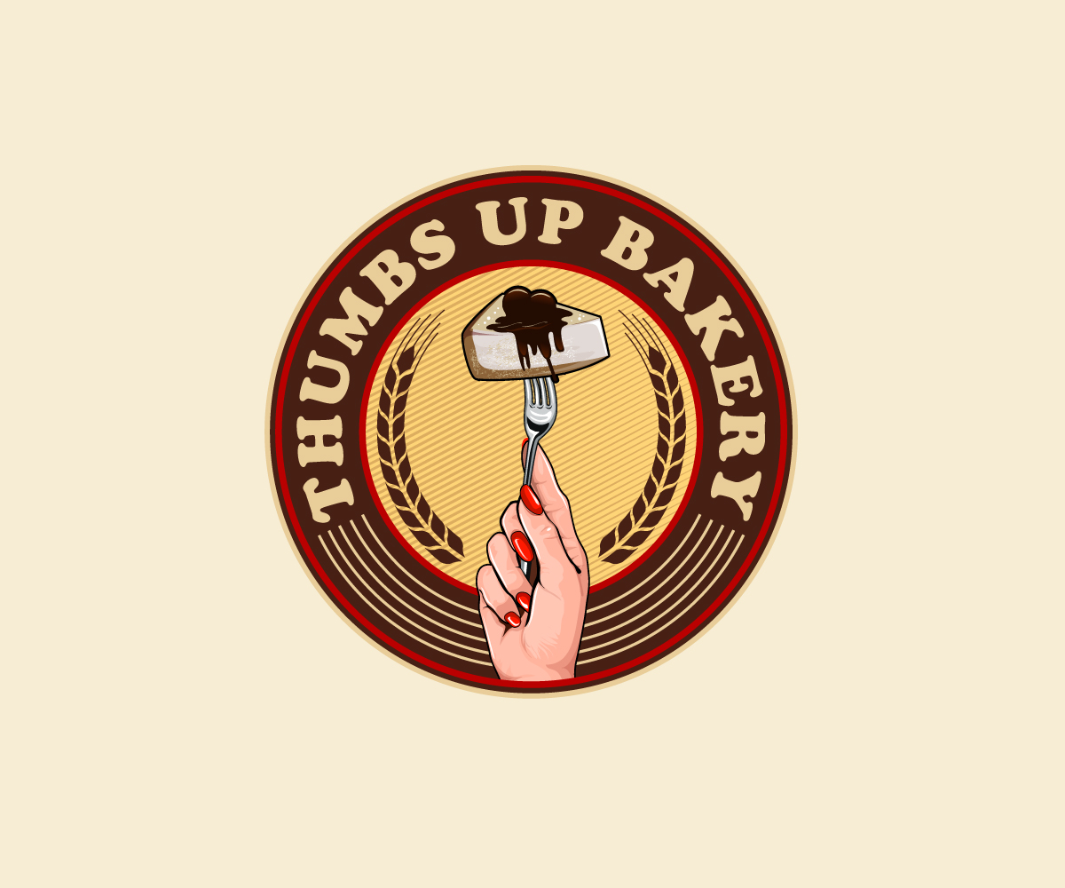 Logo Design by Paint-Tools for Thumbs Up Bakery | Design #28754765