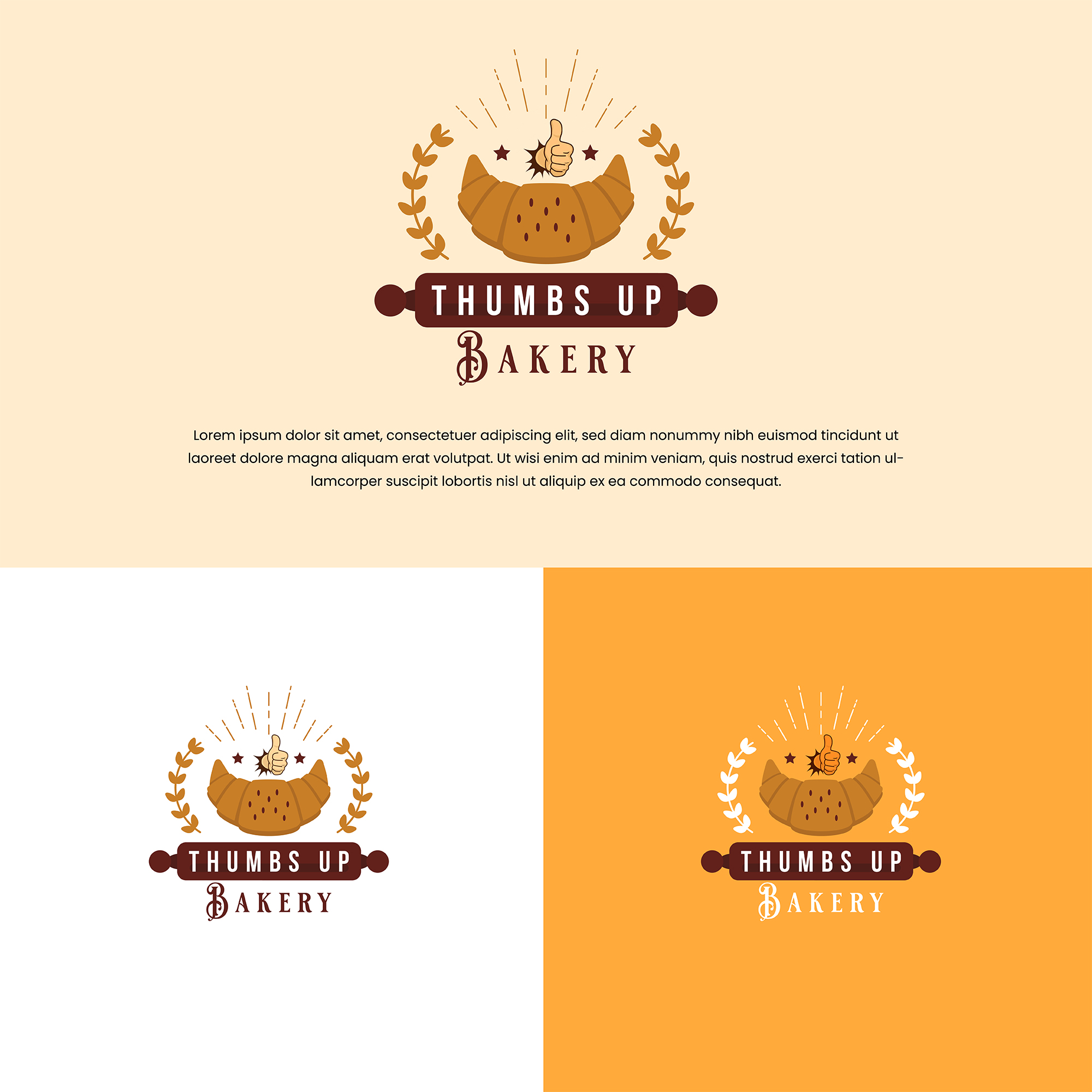 Logo Design by AQKhan for Thumbs Up Bakery | Design #28760508