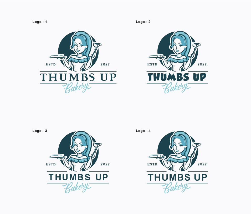Diseño de Logo por step forward 2 para Thumbs Up Bakery | Diseño #28755889