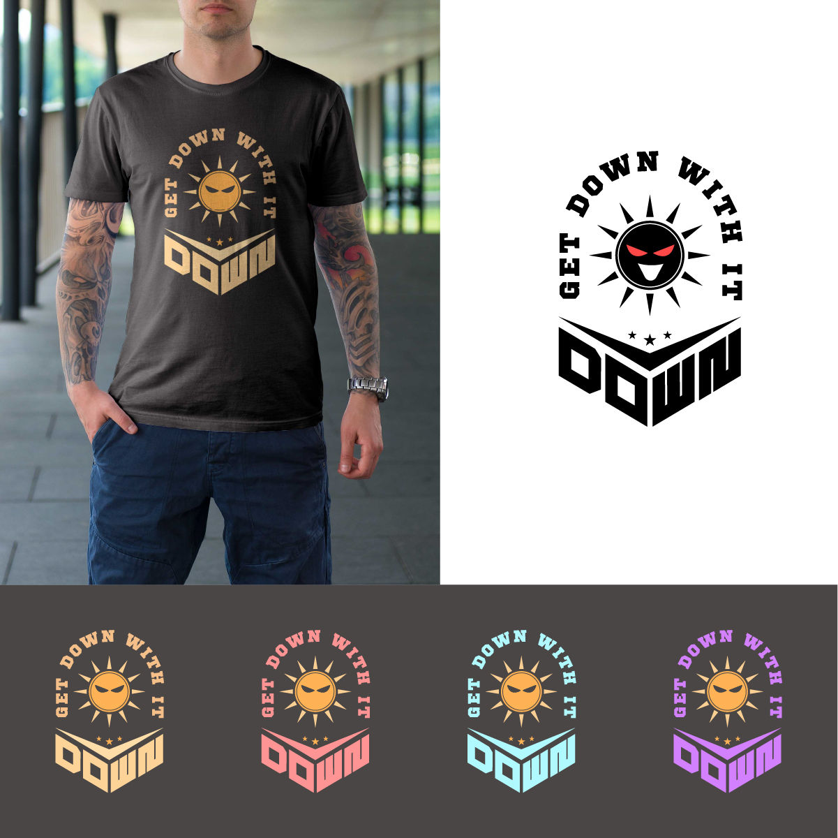 T-shirt Design by Hom for DOWN APPAREL | Design #28769860