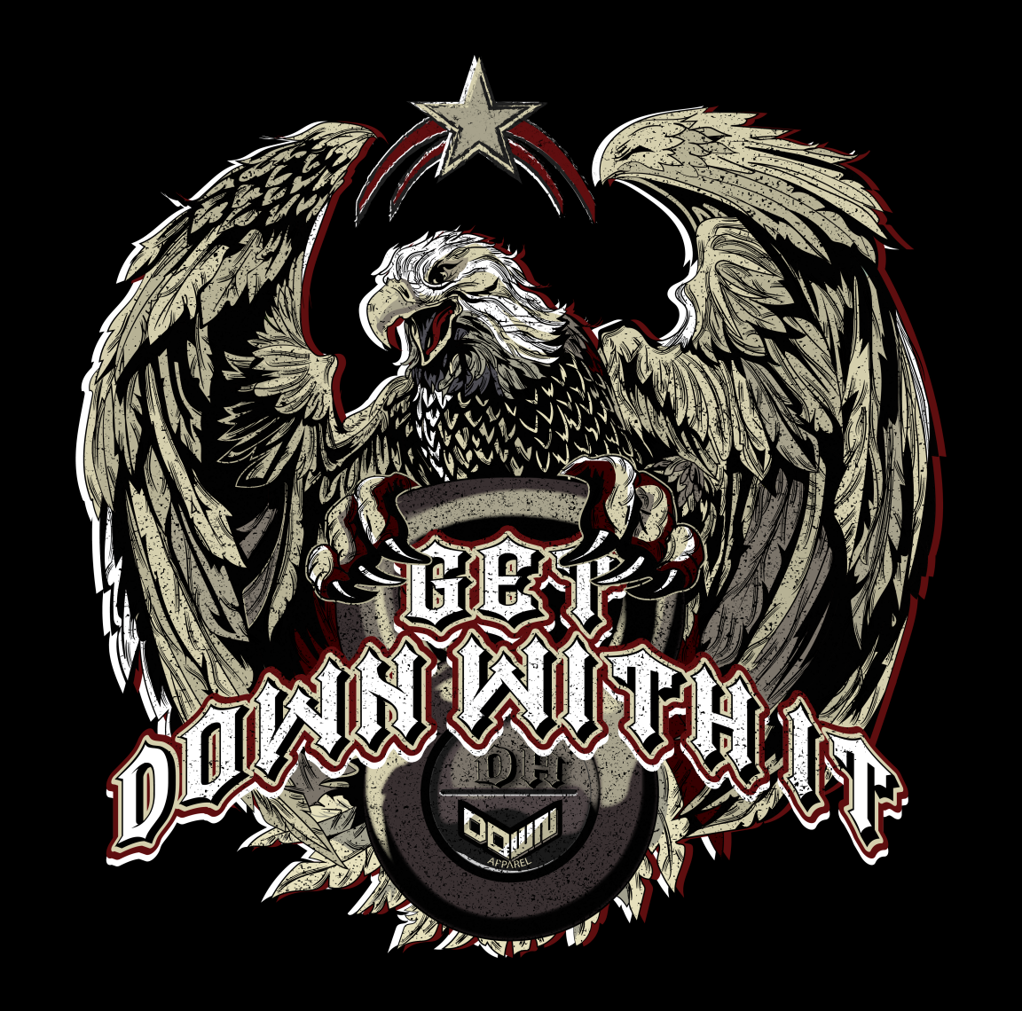 T-shirt Design by Get'n Graphic for DOWN APPAREL | Design #28787013