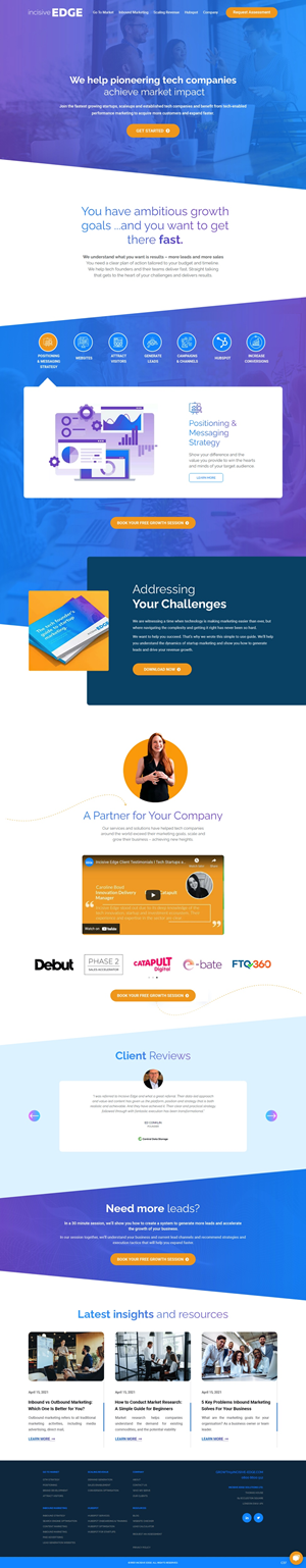 Visual refresh within existing framework | Web Design by pb