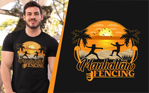 T-Shirt-Design von Ismail Hossain für Manhattan Fencing Center | Design #28771711