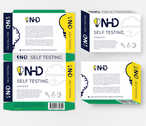 Medical device box for kits used for self testing purposes. Attractive simplistic design | Diseño de Empaque por Victor_pro