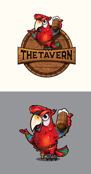 The Tavern - at the Rusty Parrot  | Diseño de Logo por ally designs