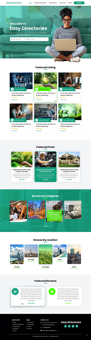 Web Design by pb for this project | Design: #28780462