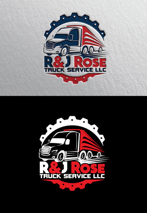 Logo Design by LogoPoko for R&J Rose Truck Service Llc | Design #28762314