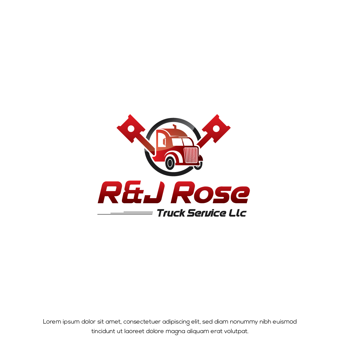 Logo Design by Deziners Zone for R&J Rose Truck Service Llc | Design #28761238