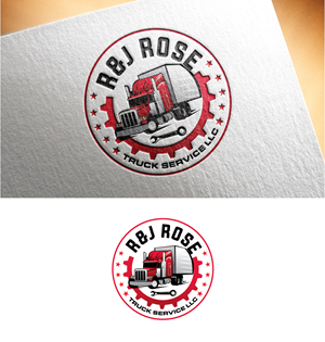 Logo Design by step forward 2 for R&J Rose Truck Service Llc | Design: #28764768