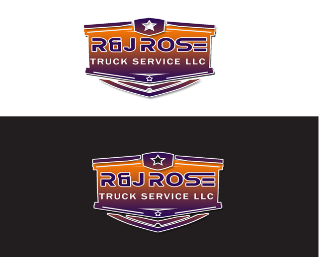 Logo-Design von graphiczone.k für R&J Rose Truck Service Llc | Design #28764873