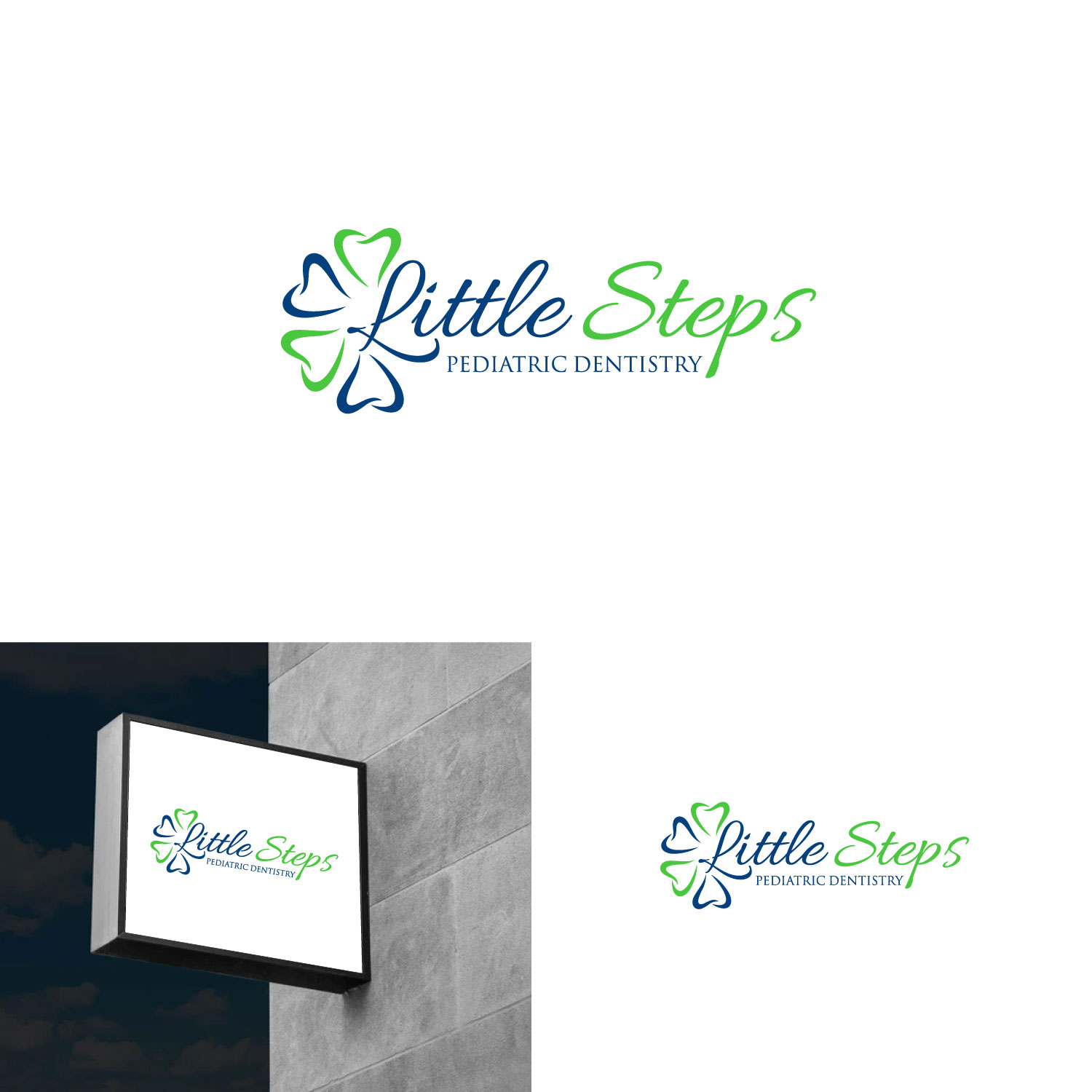 Logo-Design von webeezine für Little Steps Pediatric Dentistry | Design #28767351