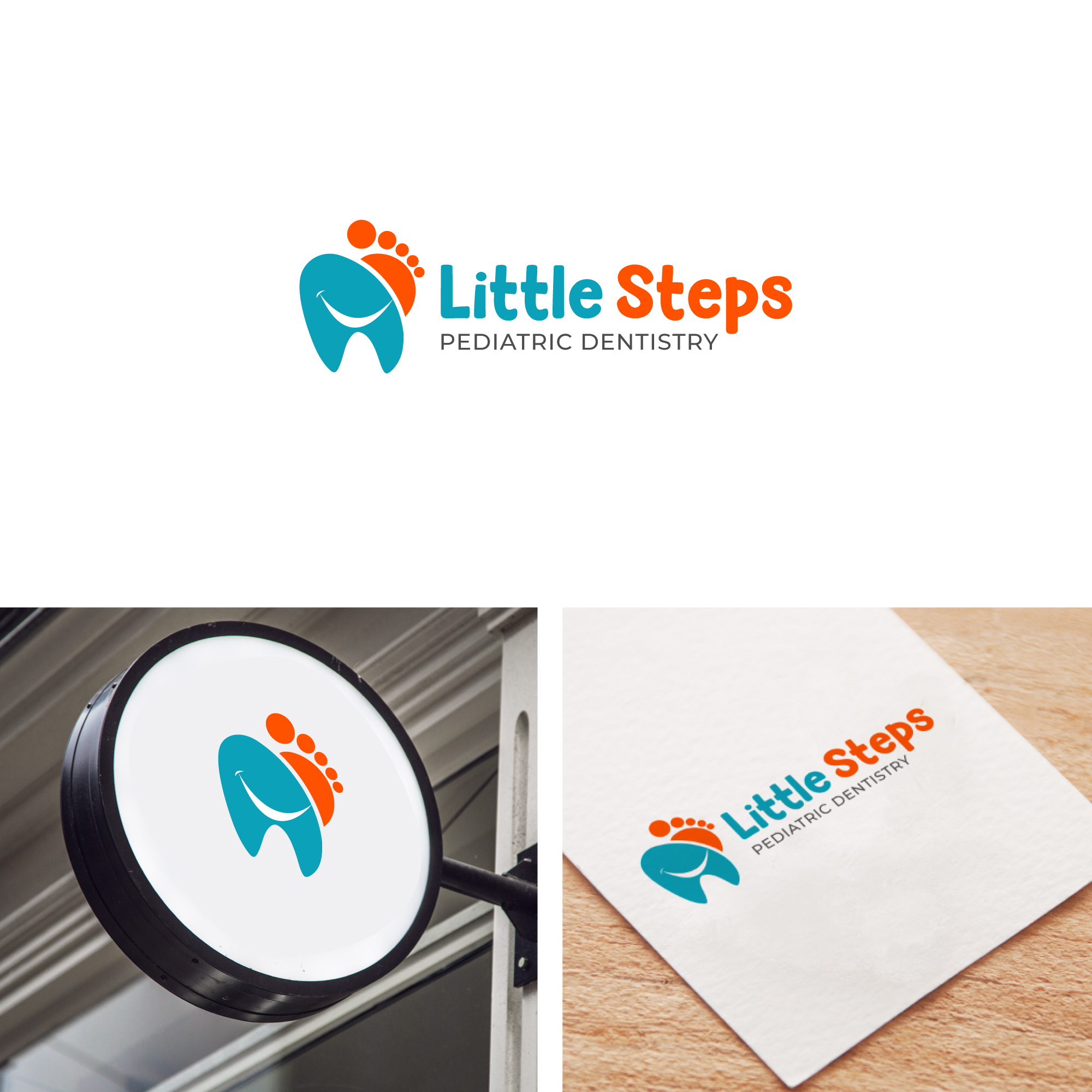 Logo Design by webeezine for Little Steps Pediatric Dentistry | Design #28772432