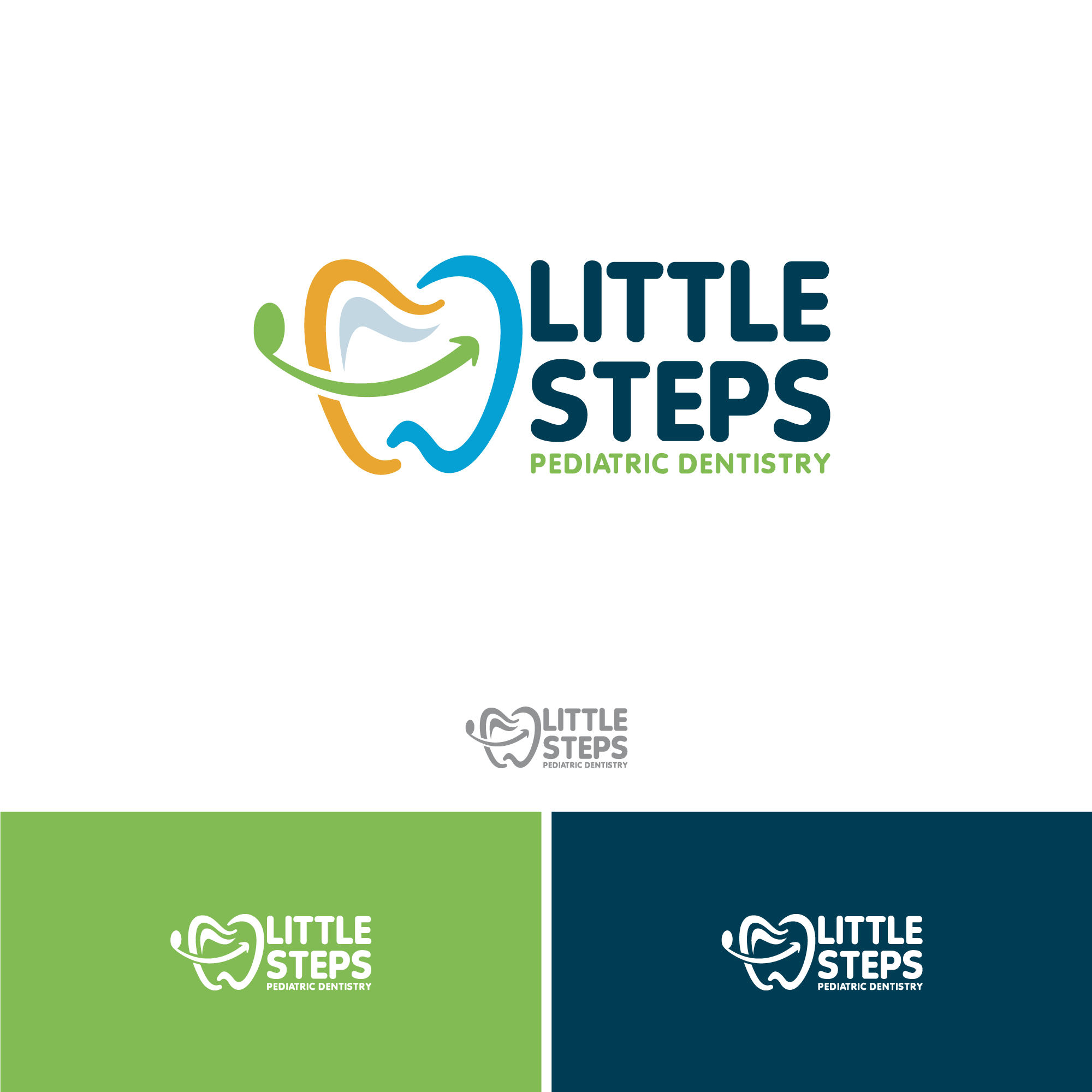 Logo Design by webeezine for Little Steps Pediatric Dentistry | Design #28773967