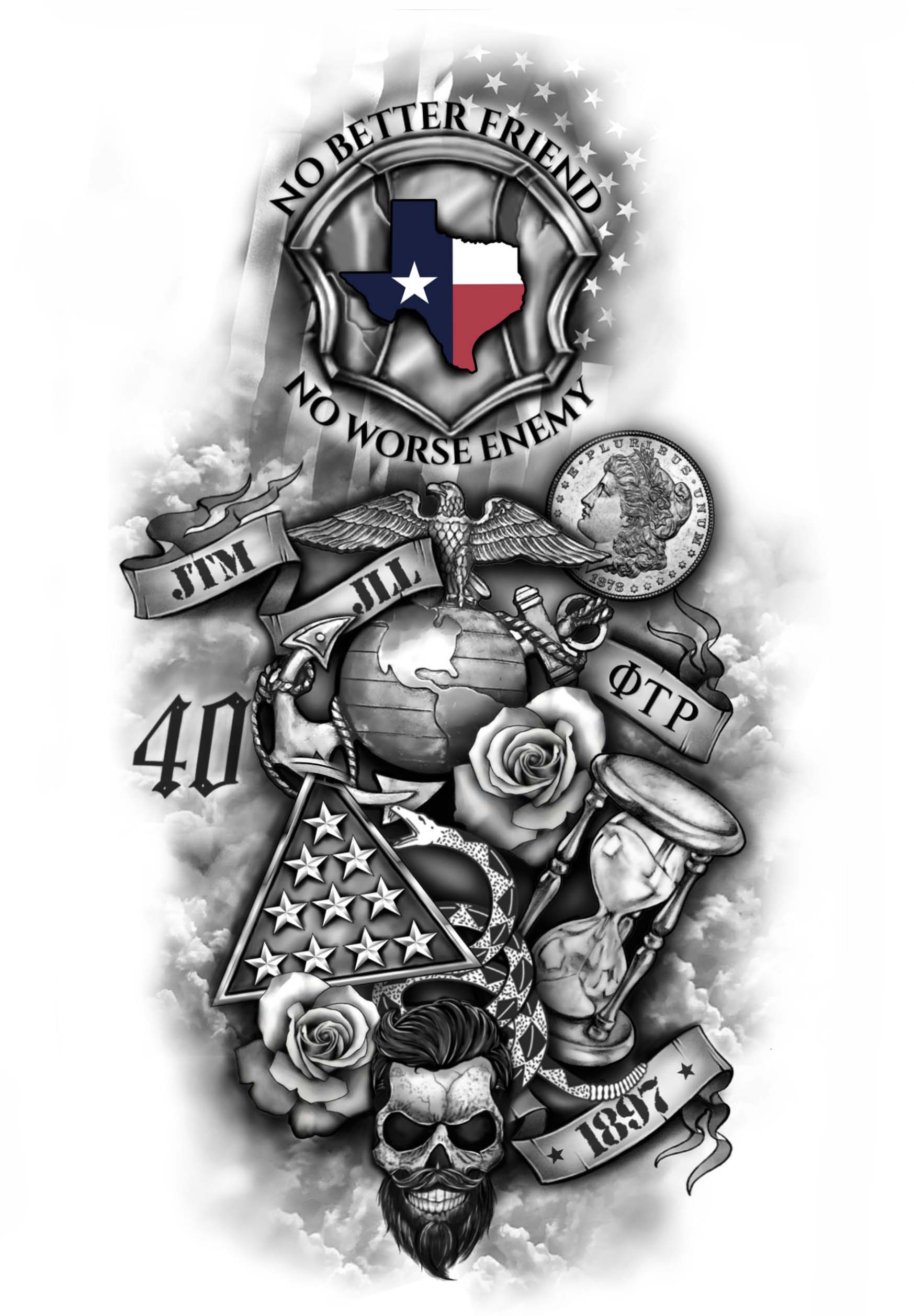 Diseño de Tatuaje por Jezzus para este proyecto | Diseño #28854476