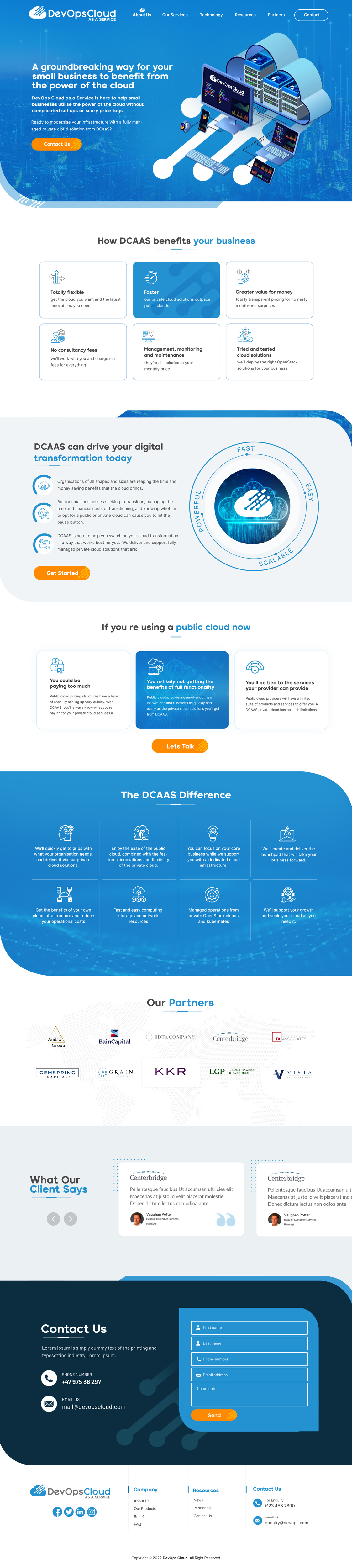 Web Design by Blue Sparrow for Qumulus Technology Ltd | Design #28776804