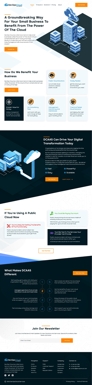 Web Design by amar achouri for Qumulus Technology Ltd | Design: #28775014