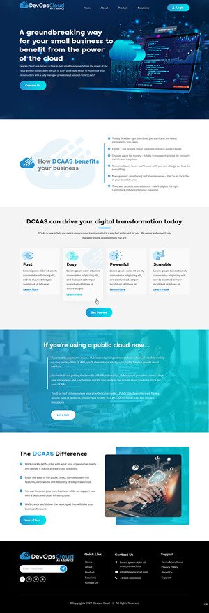 Web Design by pb for Qumulus Technology Ltd | Design #28769385