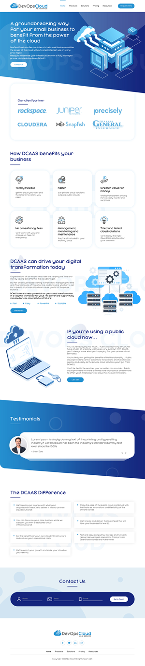 Web Design by Sujit Banerjee for Qumulus Technology Ltd | Design #28776334
