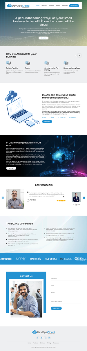 Web Design by Sujit Banerjee for Qumulus Technology Ltd | Design: #28776381