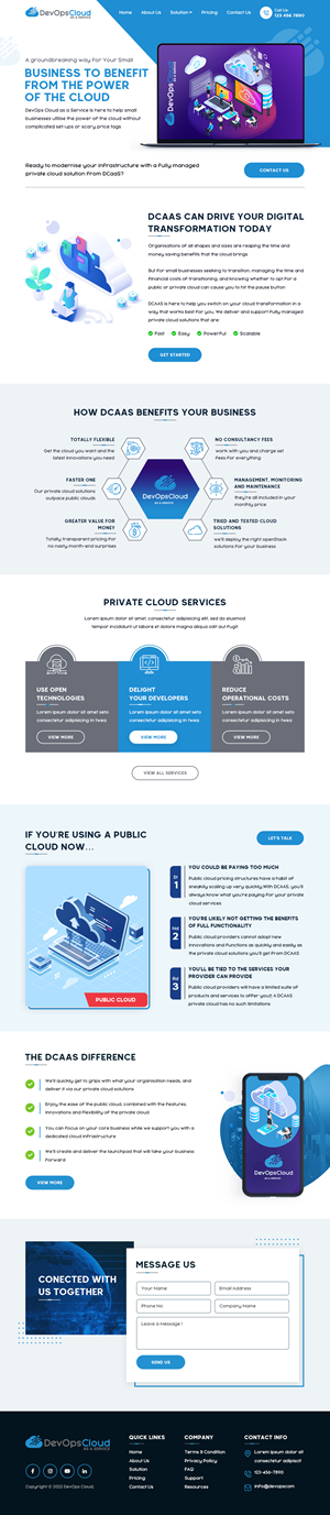 Web Design by sai.designer87 for Qumulus Technology Ltd | Design: #28778337