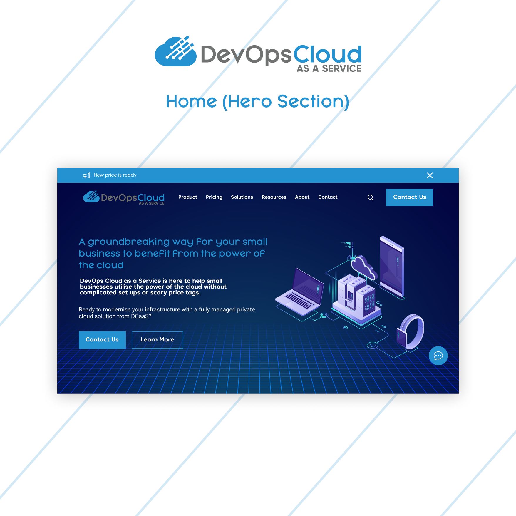 Diseño Web por Taufik H para Qumulus Technology Ltd | Diseño #28797848