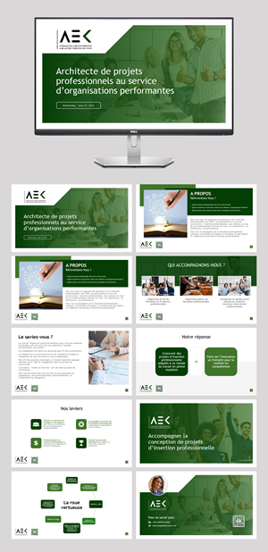 Formation, reconversion, une autre version de vous - Accompagner vos transformations | PowerPoint-Design von n2presents