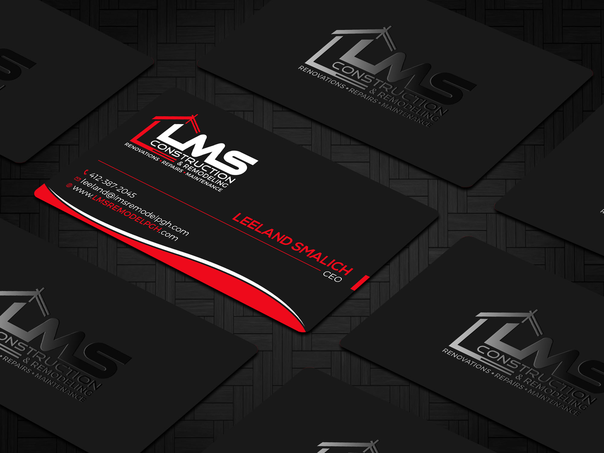 Business Card Design by RENEXIT for LMS Construction and Remodeling, LLC | Design #28770359