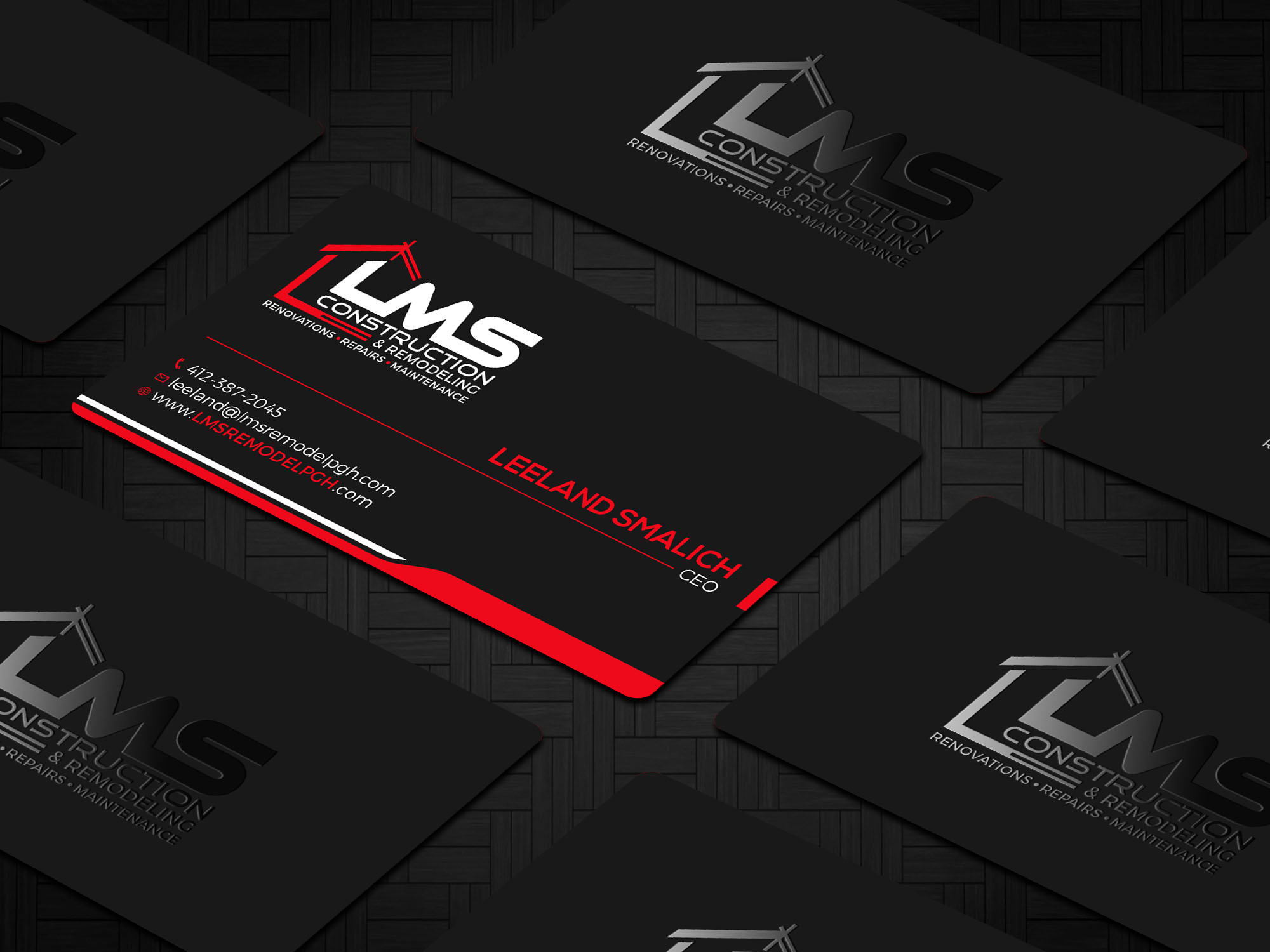 Visitenkarten-Design von RENEXIT für LMS Construction and Remodeling, LLC | Design #28770360