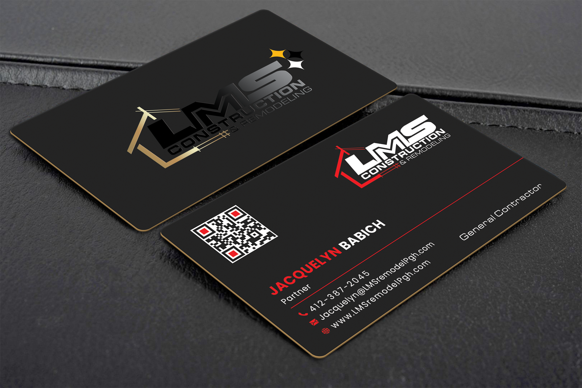 Visitenkarten-Design von Creative Moon Design für LMS Construction and Remodeling, LLC | Design #28779512