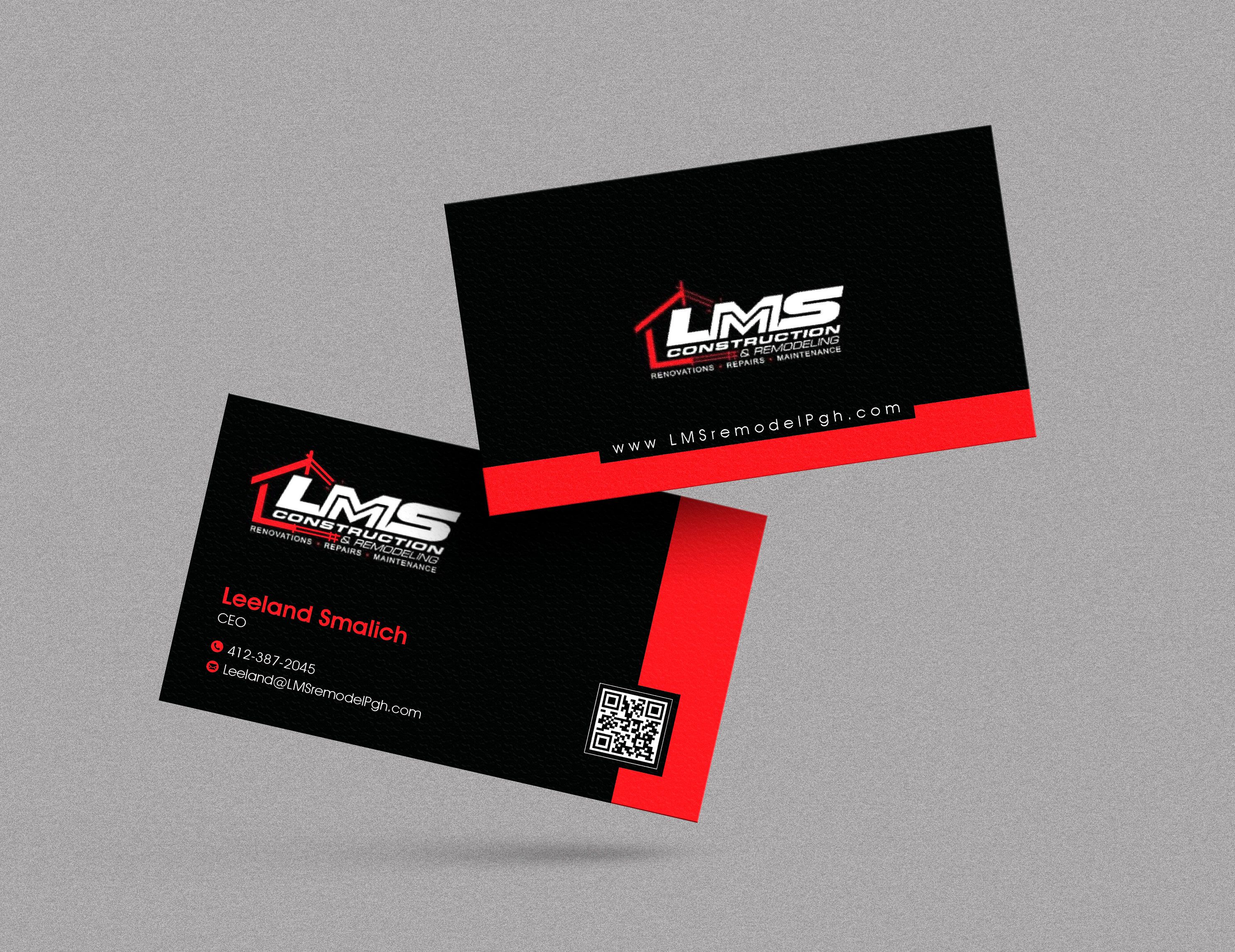 Visitenkarten-Design von artbitin für LMS Construction and Remodeling, LLC | Design #28770940