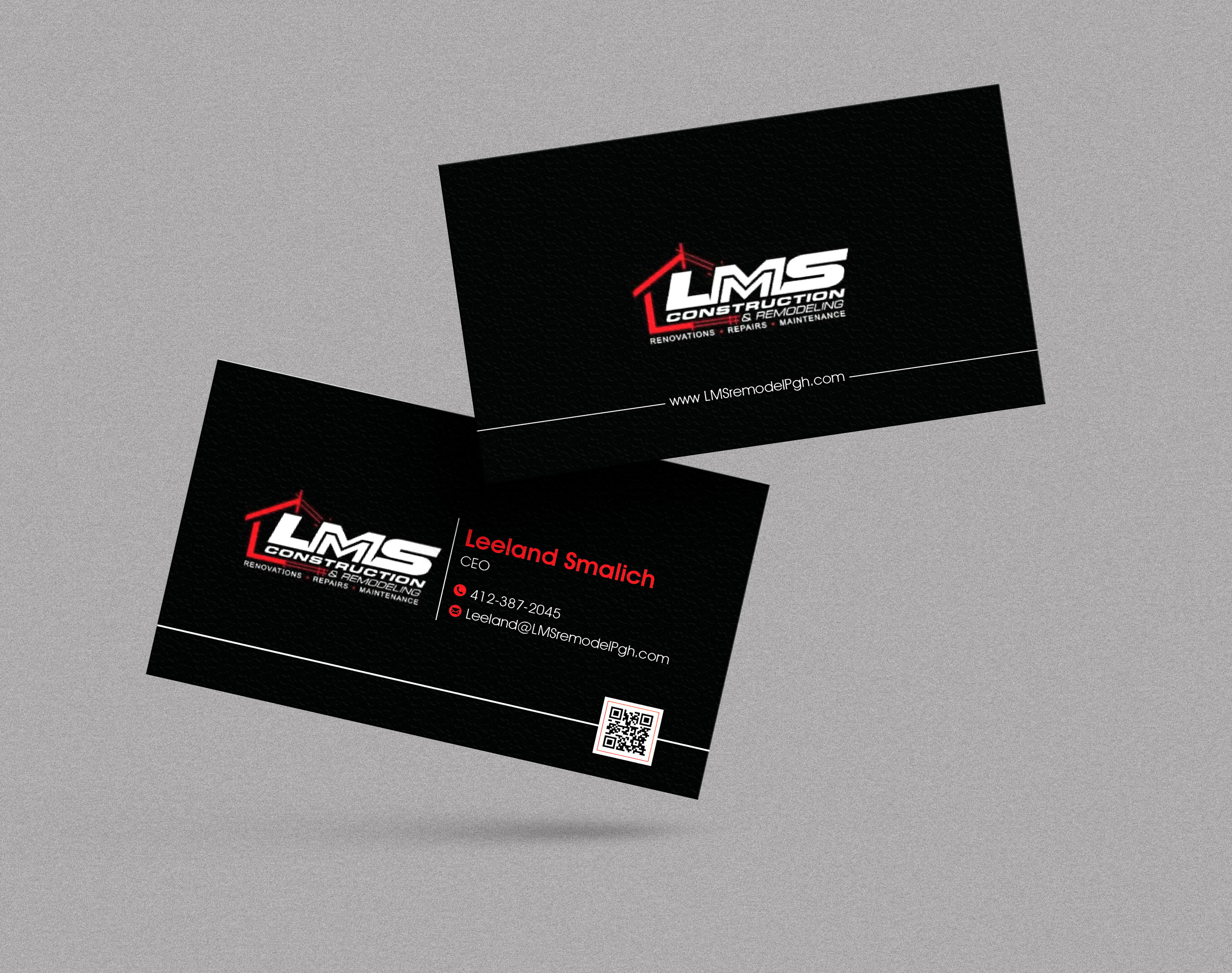 Diseño de Tarjeta de Presentación por artbitin para LMS Construction and Remodeling, LLC | Diseño #28770941