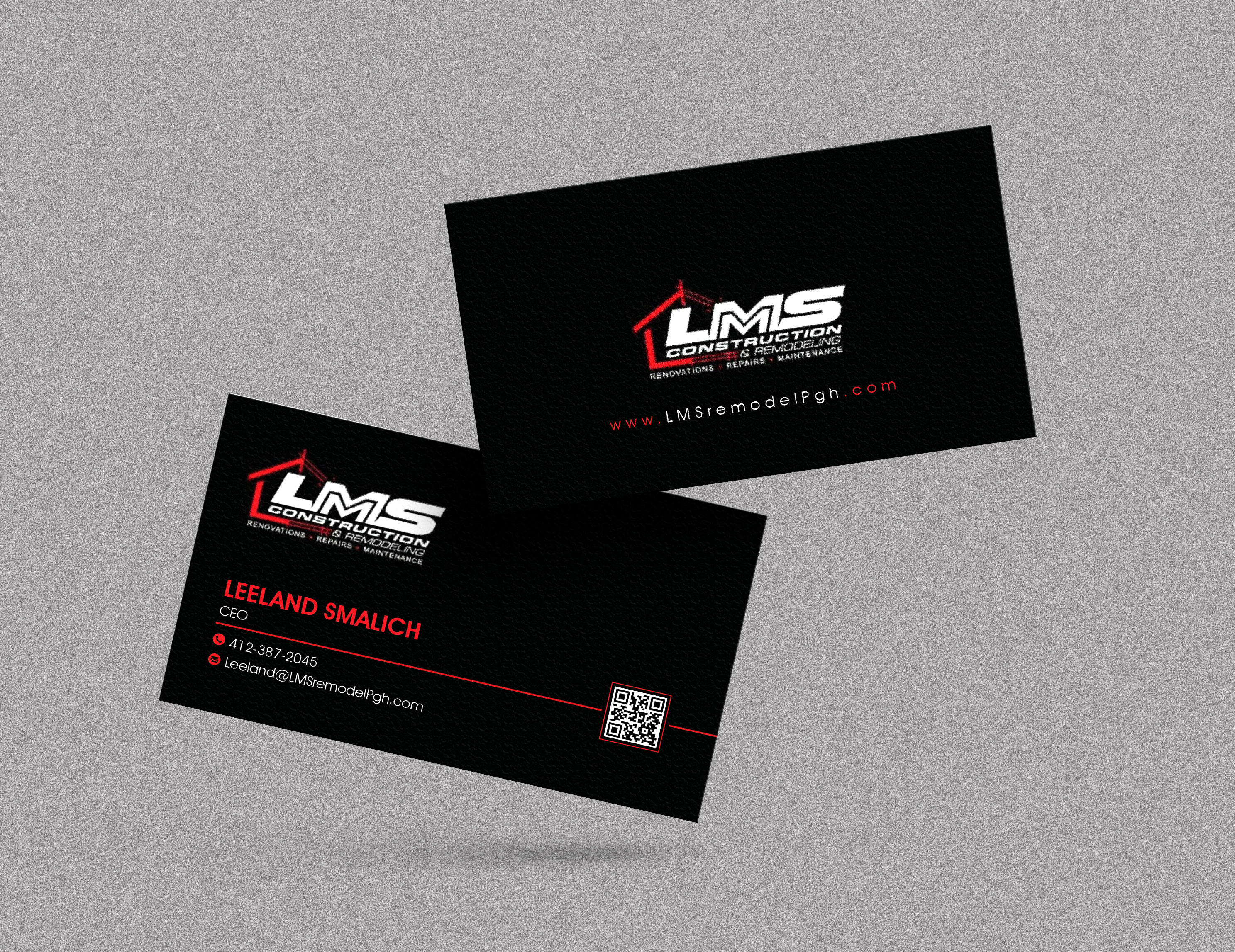 Diseño de Tarjeta de Presentación por artbitin para LMS Construction and Remodeling, LLC | Diseño #28770944