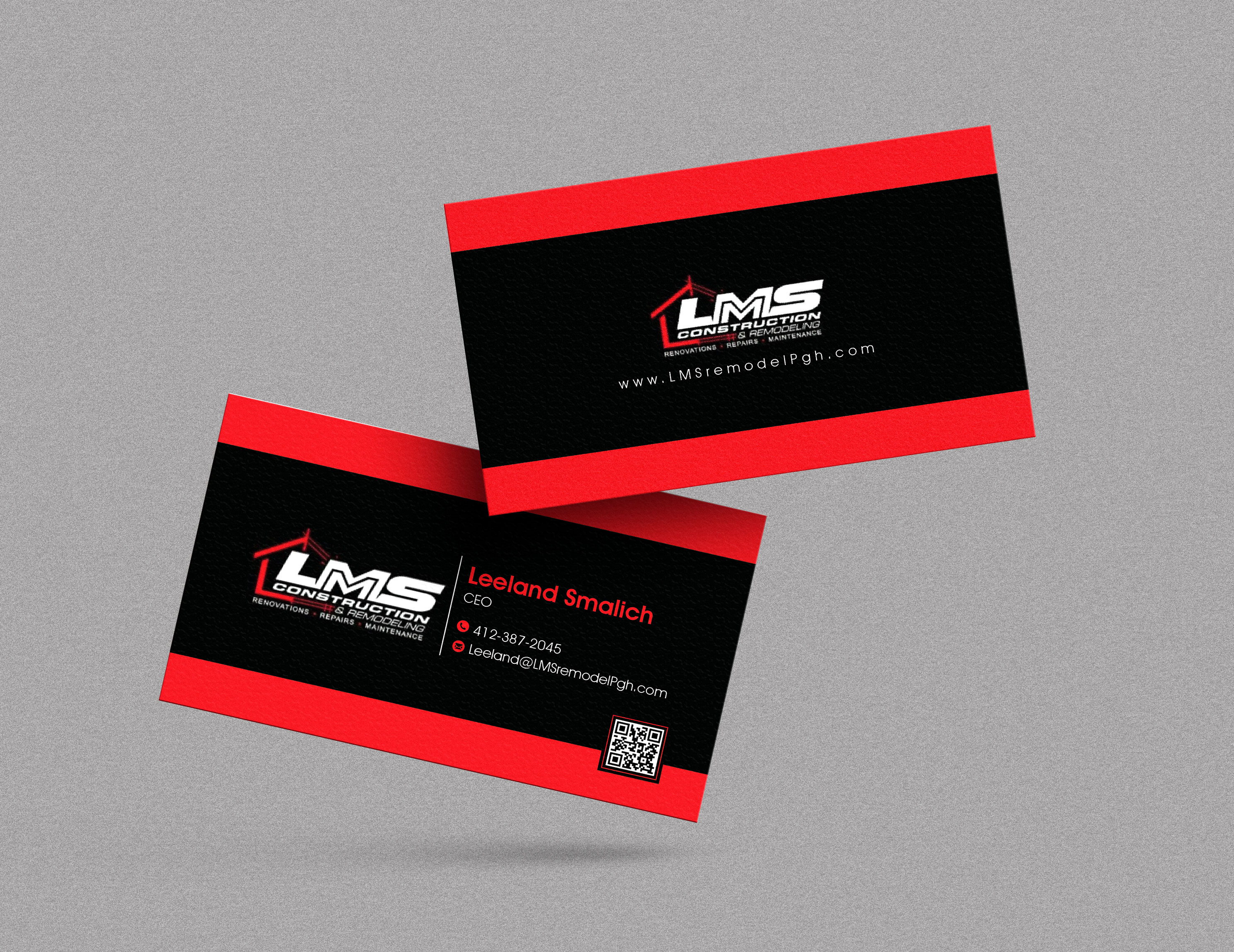 Visitenkarten-Design von artbitin für LMS Construction and Remodeling, LLC | Design #28770946