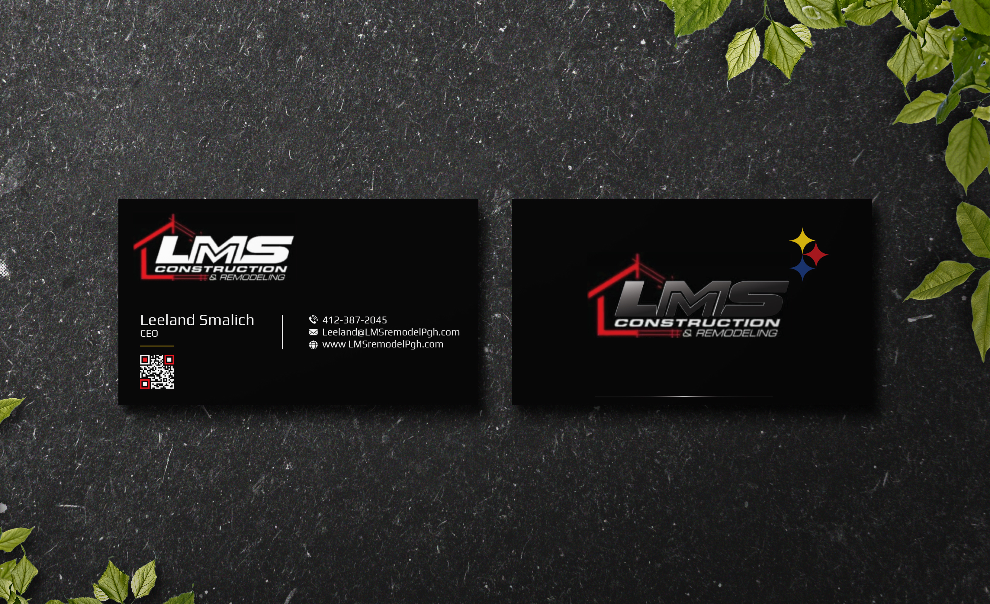 Business Card Design by Verified artistry (Design garden) for LMS Construction and Remodeling, LLC | Design #28773017