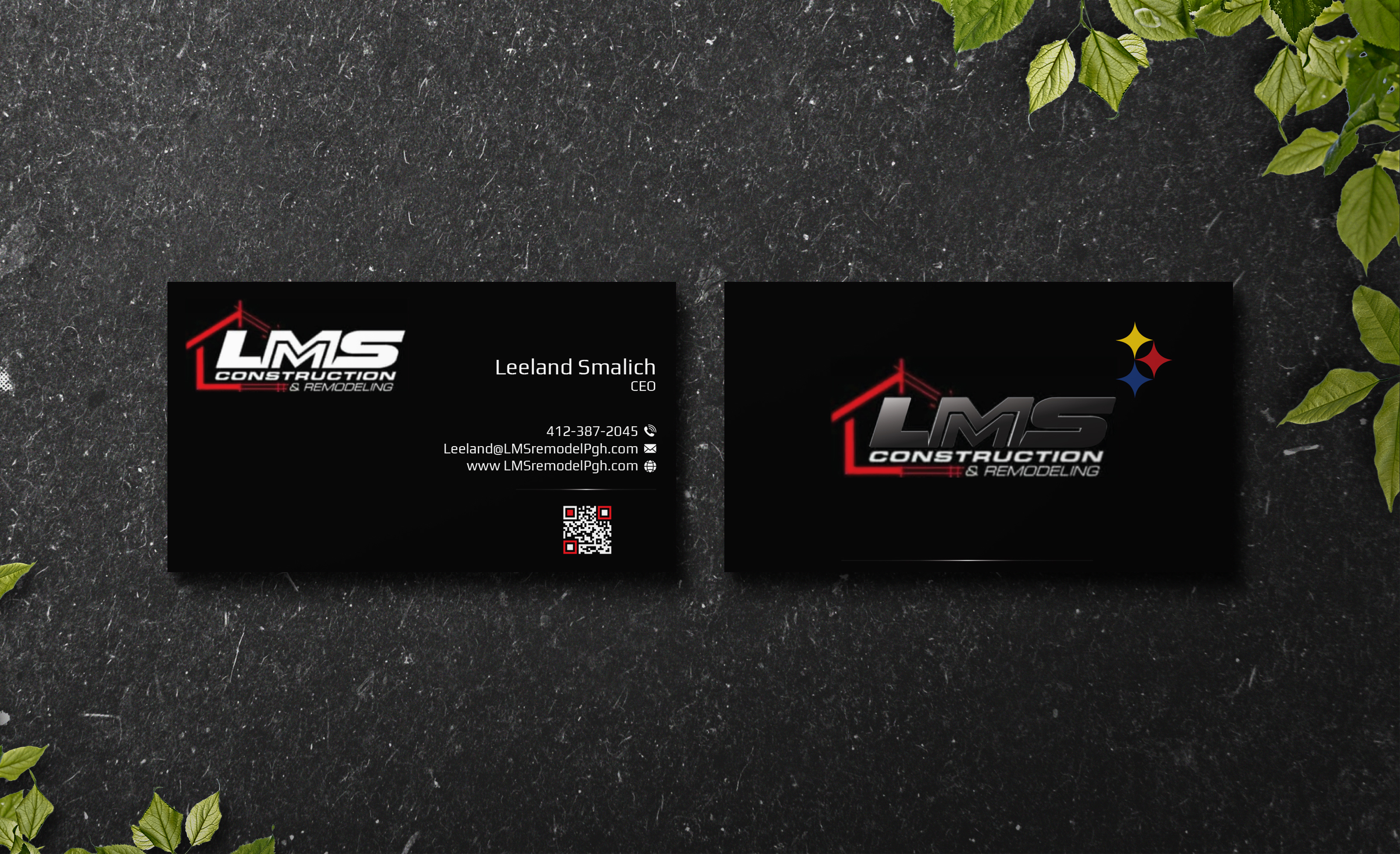 Business Card Design by Verified artistry (Design garden) for LMS Construction and Remodeling, LLC | Design #28773028