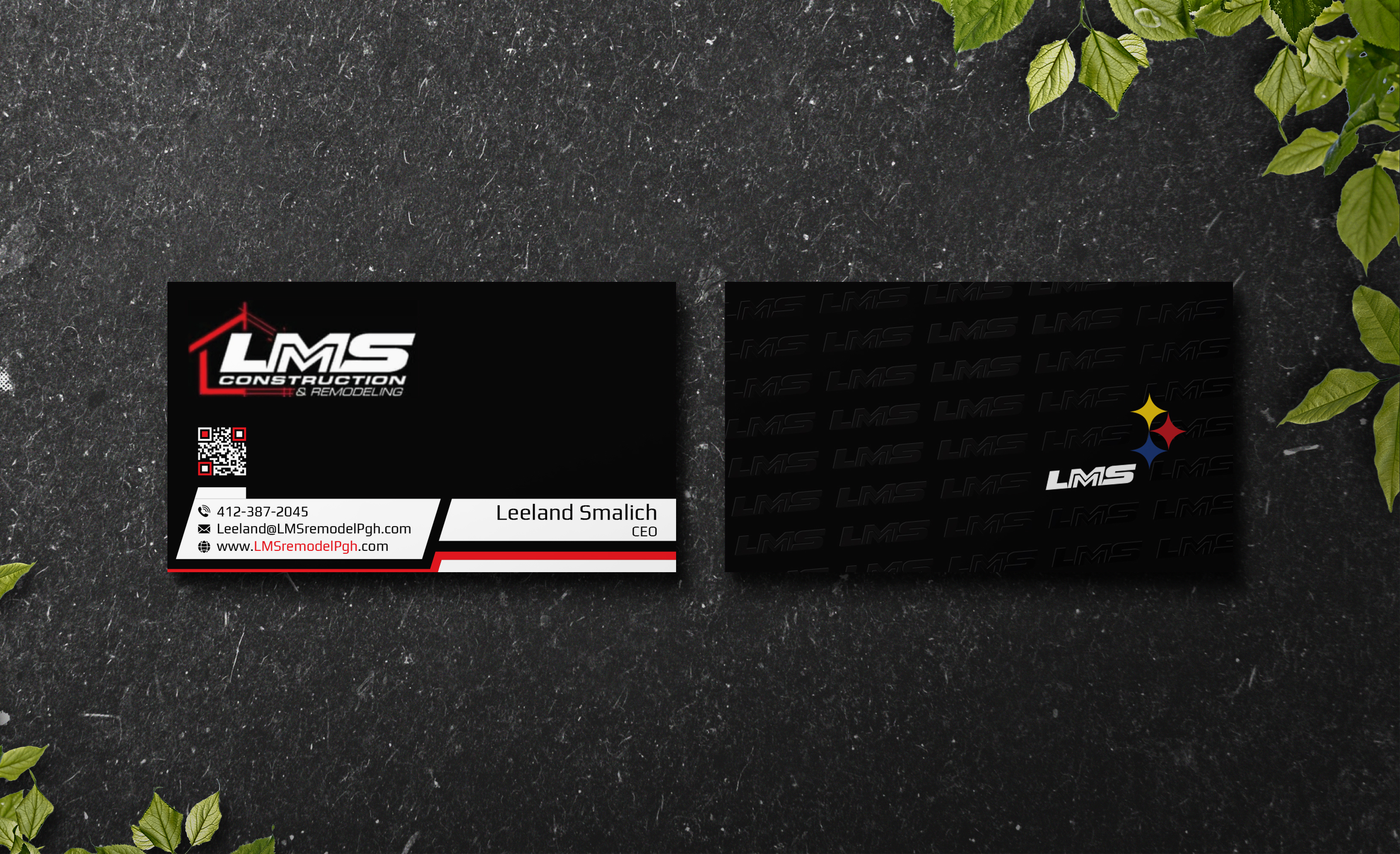 Business Card Design by Verified artistry (Design garden) for LMS Construction and Remodeling, LLC | Design #28773030