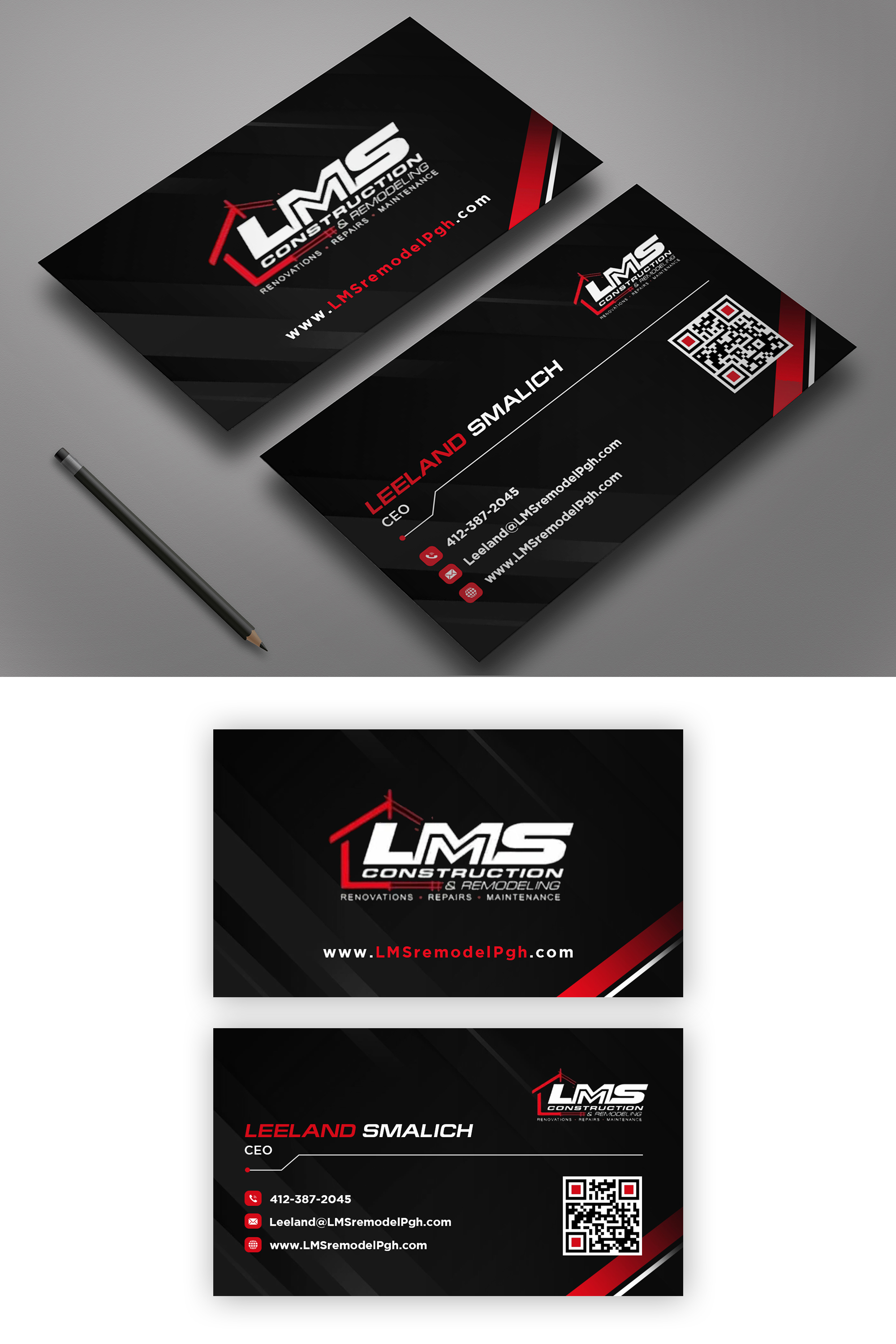 Visitenkarten-Design von debdesign für LMS Construction and Remodeling, LLC | Design #28770696