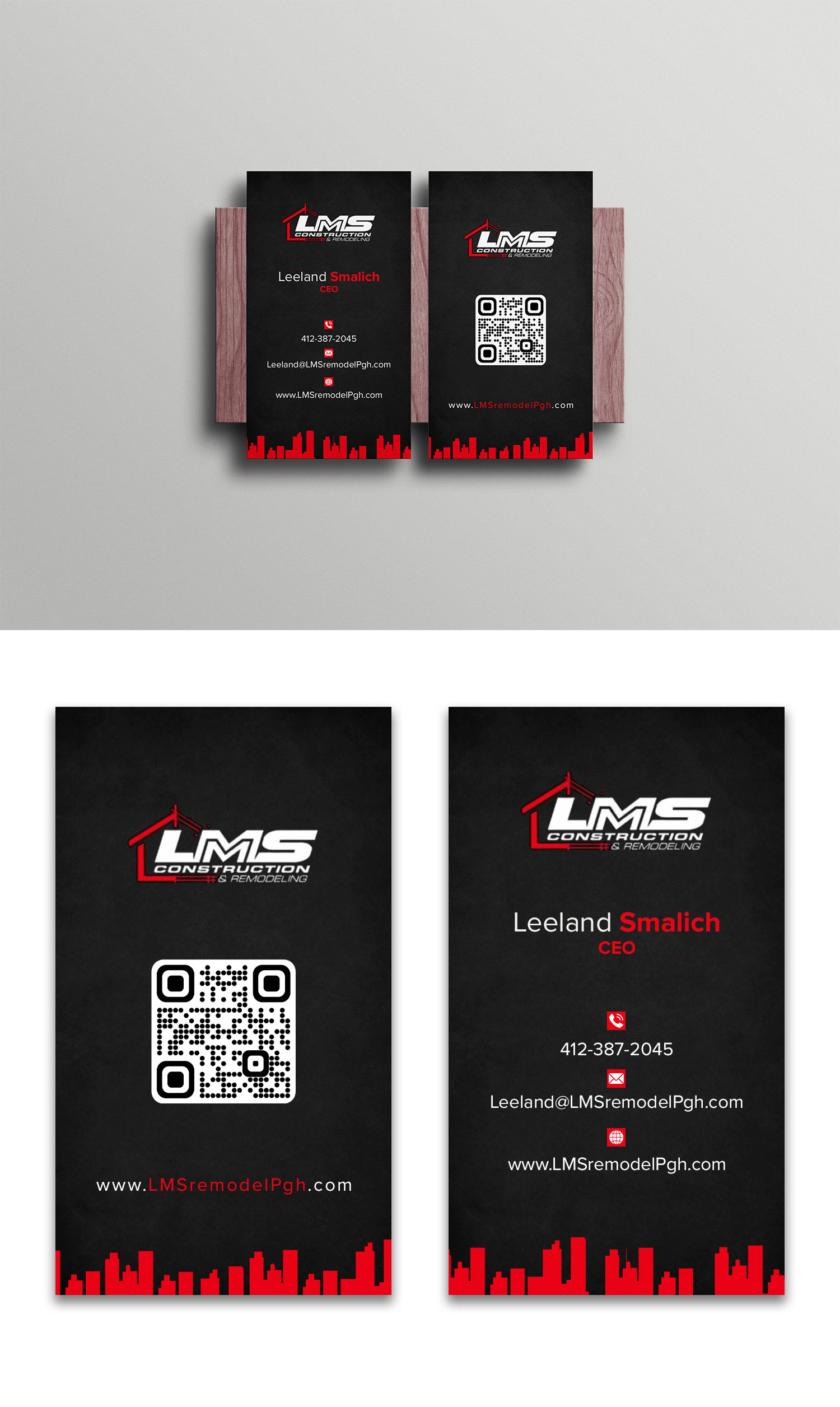 Design de Carte de Visite par debdesign pour LMS Construction and Remodeling, LLC | Design #28773831