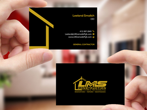 Visitenkarten-Design von Creations Box 2015 für LMS Construction and Remodeling, LLC | Design: #28773531