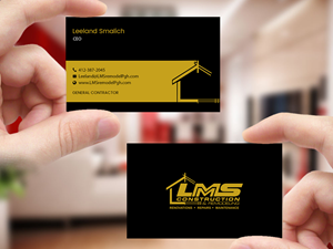 Visitenkarten-Design von Creations Box 2015 für LMS Construction and Remodeling, LLC | Design: #28773534