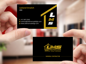 Visitenkarten-Design von Creations Box 2015 für LMS Construction and Remodeling, LLC | Design: #28773535