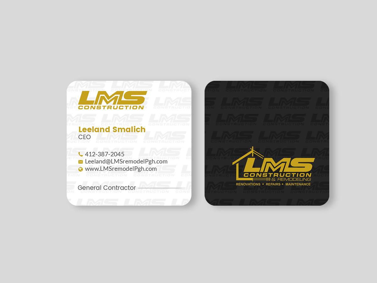 Design de Carte de Visite par Creations Box 2015 pour LMS Construction and Remodeling, LLC | Design #28773536